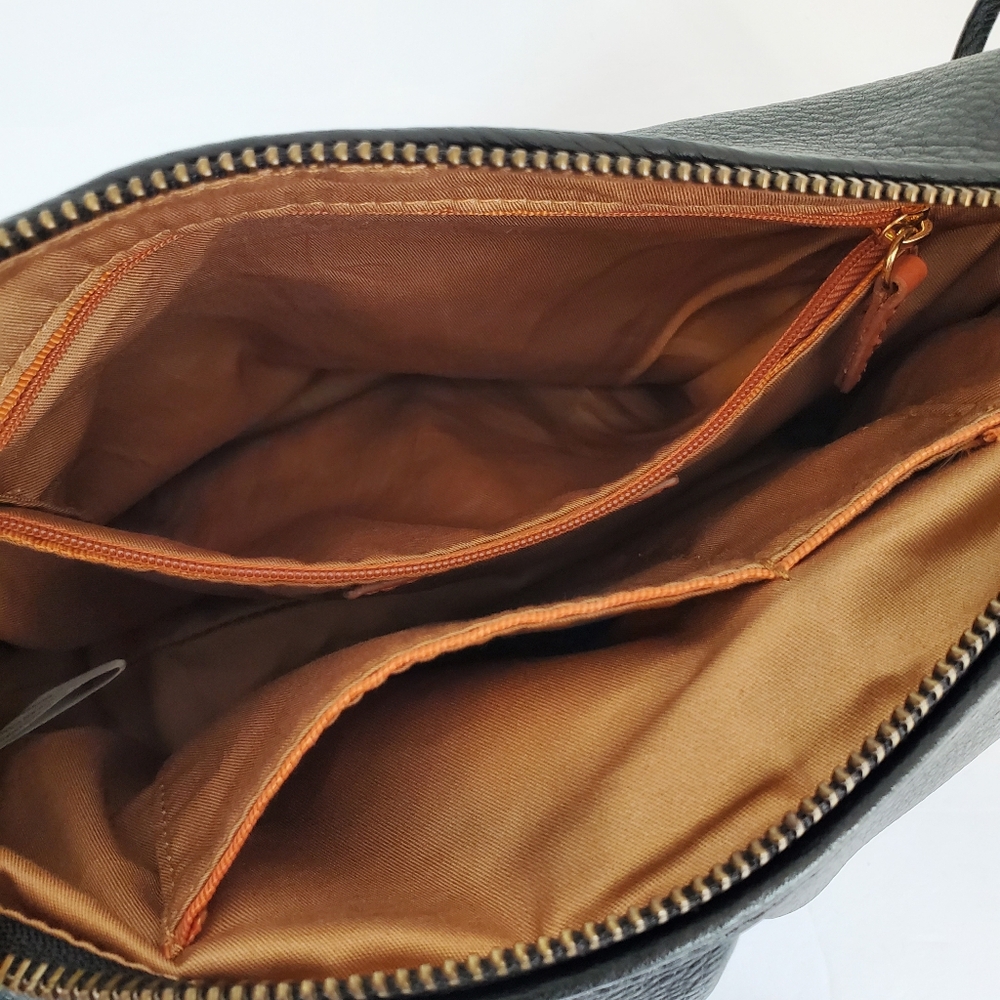 HOBO Kirby Black Leather Small Shoulder Bag - Picture 8 of 10